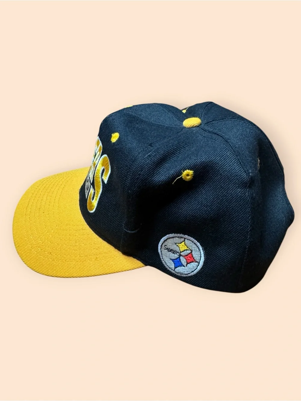 Vintage Pittsburgh Steelers 1990s SnapBack Hat Wool Drew Pearson 90s Vtg NFL